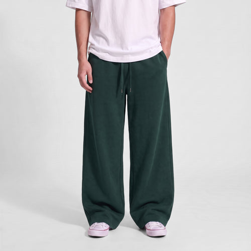 Baggy Unisex Wide Leg Summer Sweatpants - Dark Green