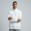 White Unisex Quarter Zip Sweatshirt