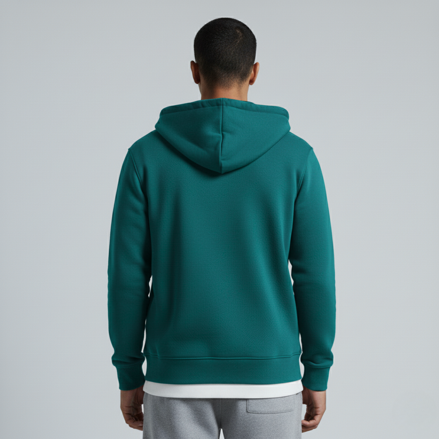 Teal Unisex Zip Up Hoodie