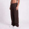 Baggy Unisex Wide Leg Summer Sweatpants - Brown