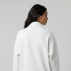 White Unisex Quarter Zip Sweatshirt
