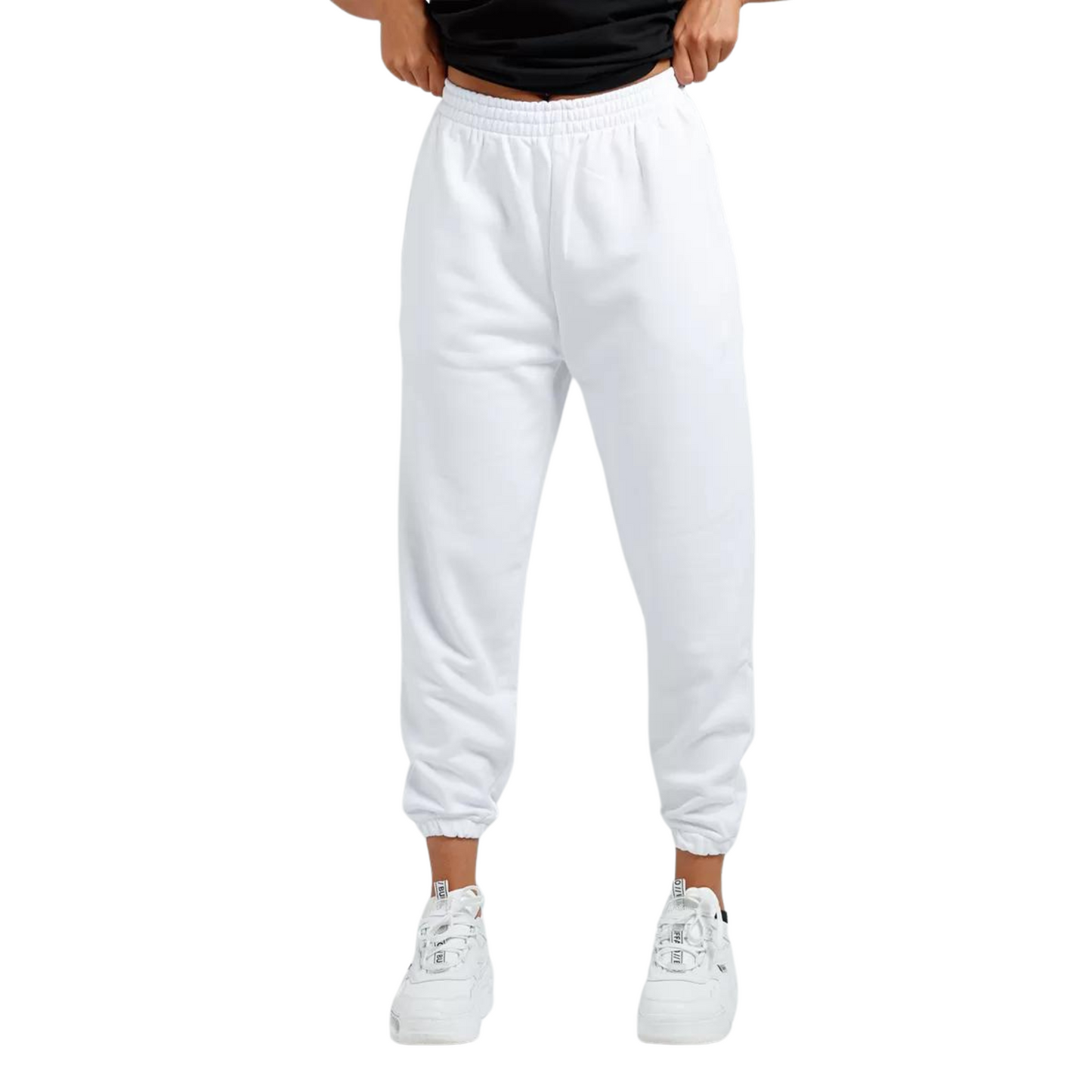 White Unisex Sweatpants - Basic