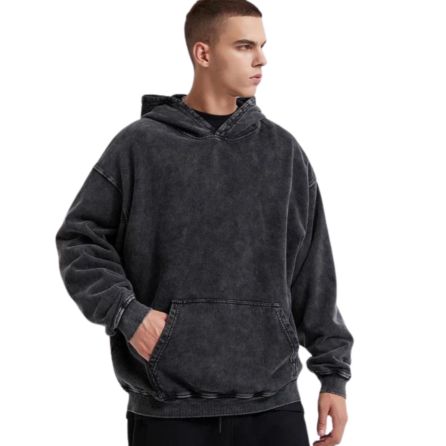 Washed Oversized Hoodie - Basic