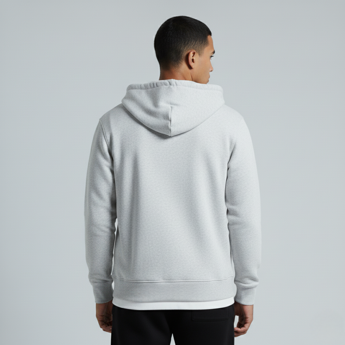Heather Grey Unisex Zip Up Hoodie