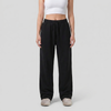 Straight Leg Unisex Summer Sweatpants - Black