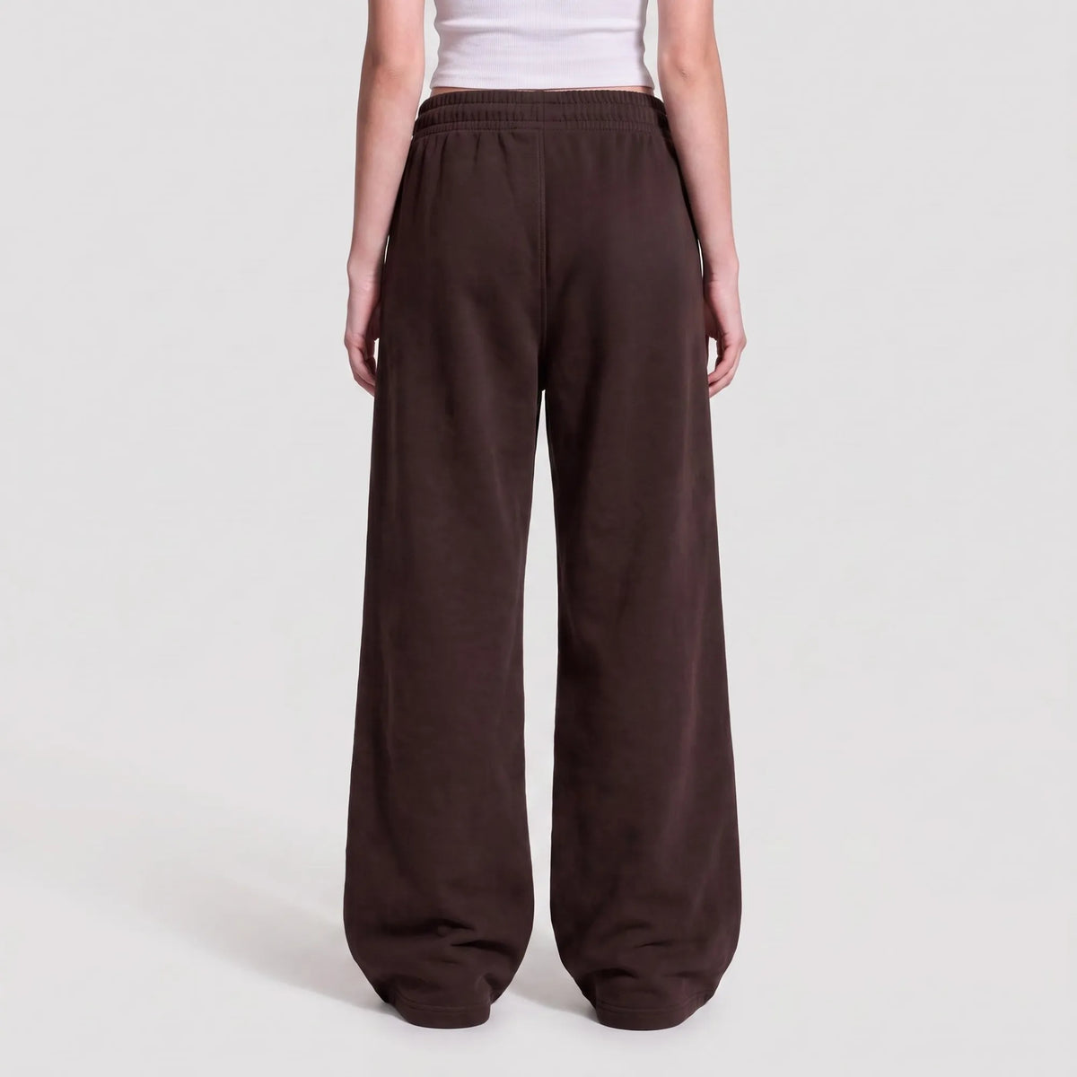Baggy Unisex Wide Leg Summer Sweatpants - Brown