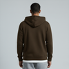 Brown Unisex Zip Up Hoodie