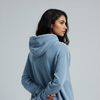 Washed Oversized Unisex Hoodie - Baby Blue