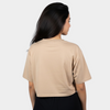 Cropped Oversize T-Shirt (Beige)