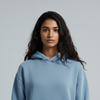 Washed Oversized Unisex Hoodie - Baby Blue