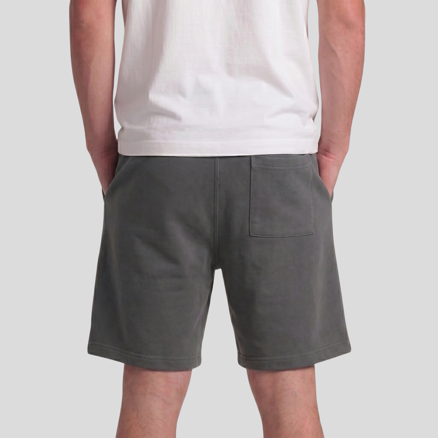 Dark Grey Unisex Regular Summer Shorts