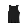 Women Black U-Shaped Ribbed Tank Top