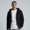 Black Unisex Zip Up Hoodie