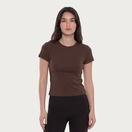 Basic Baby Tee - Brown