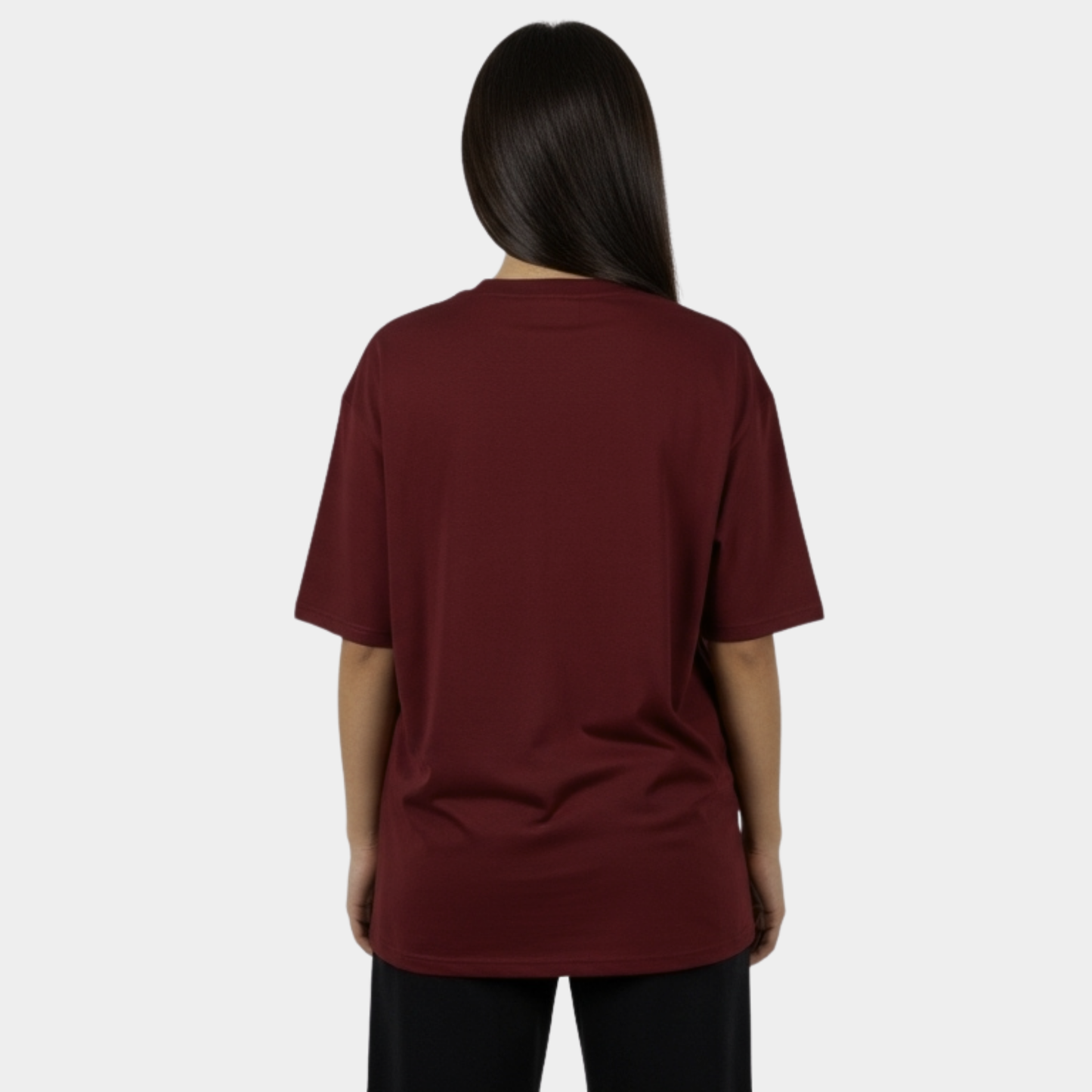 Oversized Boulevard Unisex T-Shirt (Burgundy)