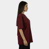 Oversized Boulevard Unisex T-Shirt (Burgundy)