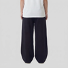 Baggy Unisex Wide Leg Summer Sweatpants - Black