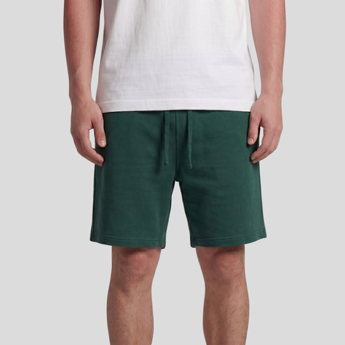 Dark Green Unisex Regular Summer Shorts
