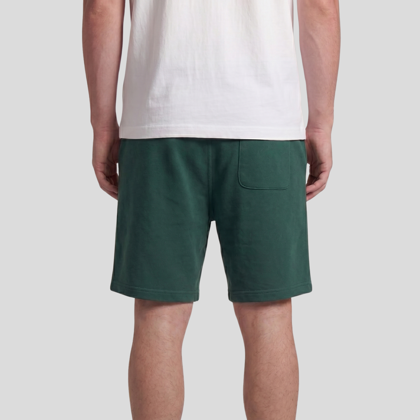 Dark Green Unisex Regular Summer Shorts