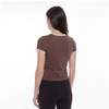 Ringer Baby Tee - Brown