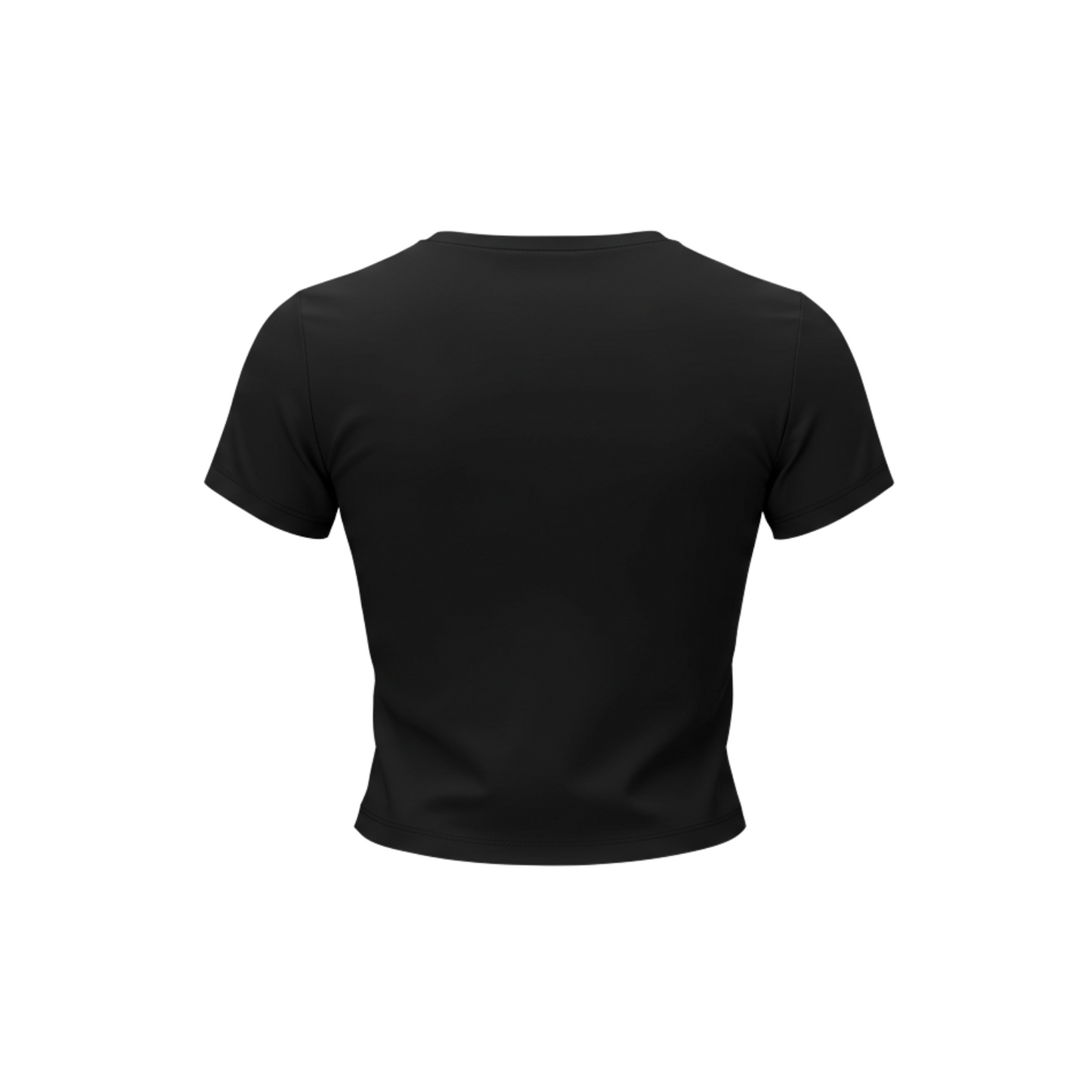 Women Black Short Sleeve Basic Top