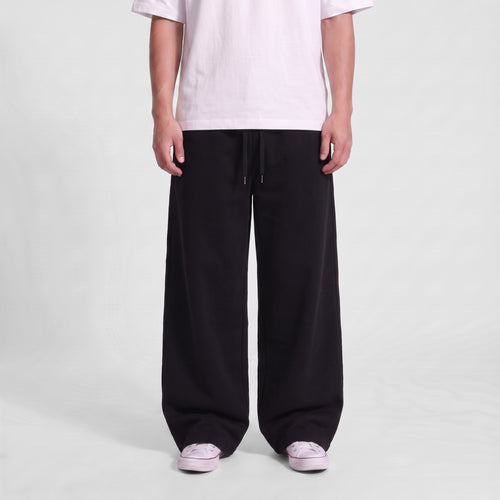 Baggy Unisex Wide Leg Summer Sweatpants - Black