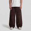 Baggy Unisex Wide Leg Summer Sweatpants - Brown