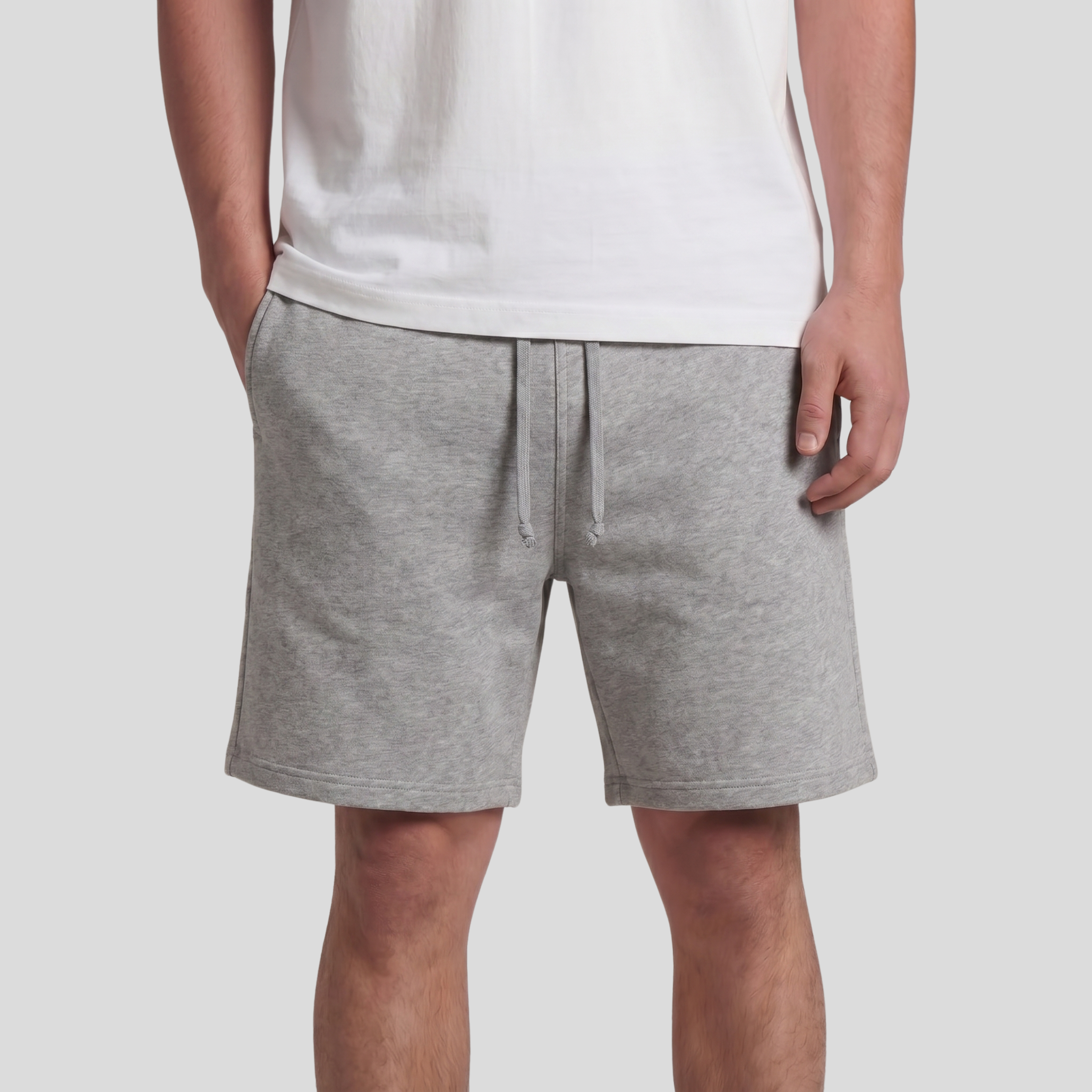 Heather Grey Unisex Regular Summer Shorts