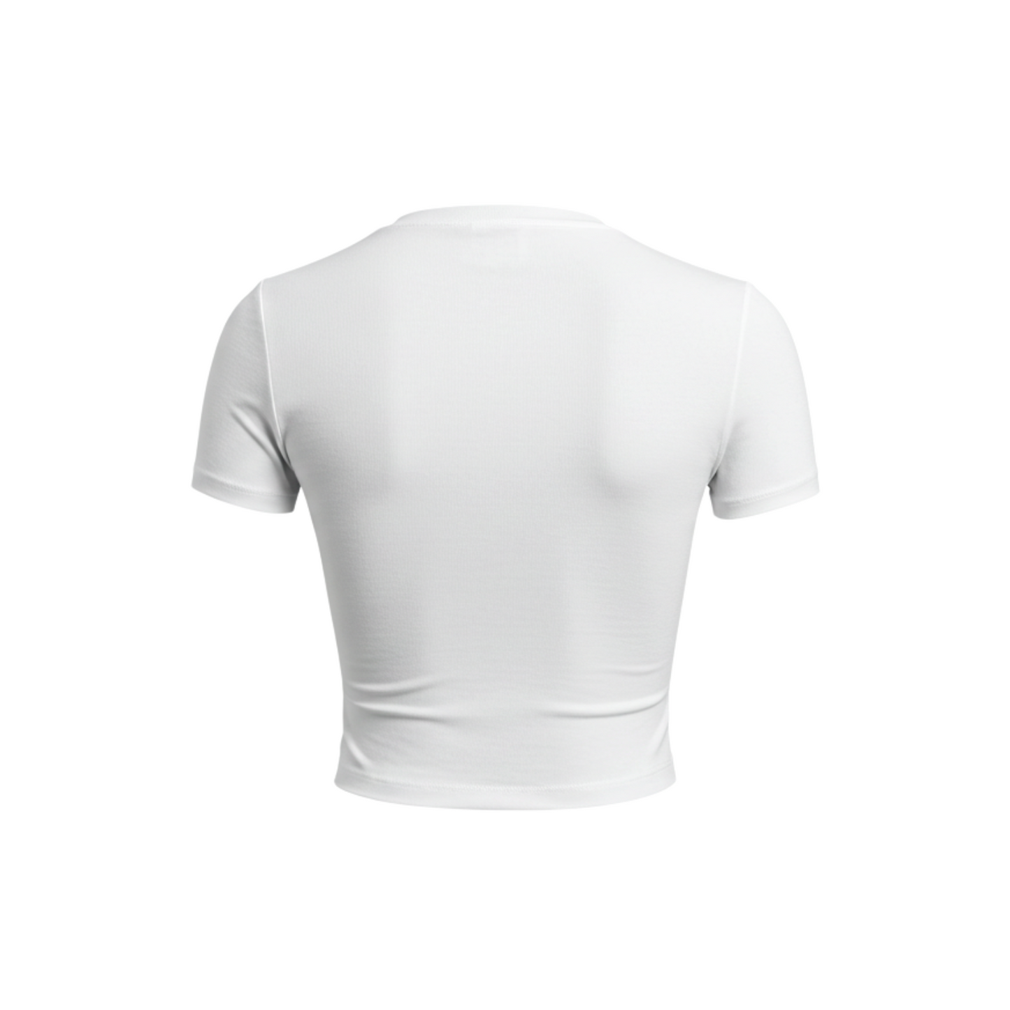 Women White Short Sleeve Basic Top