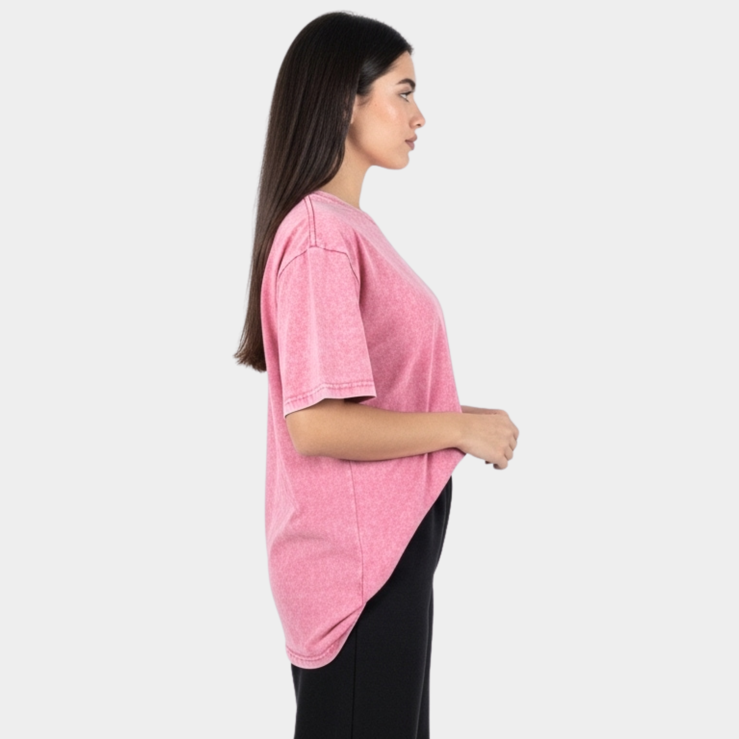 Washed Oversized Unisex T-Shirt - Pink