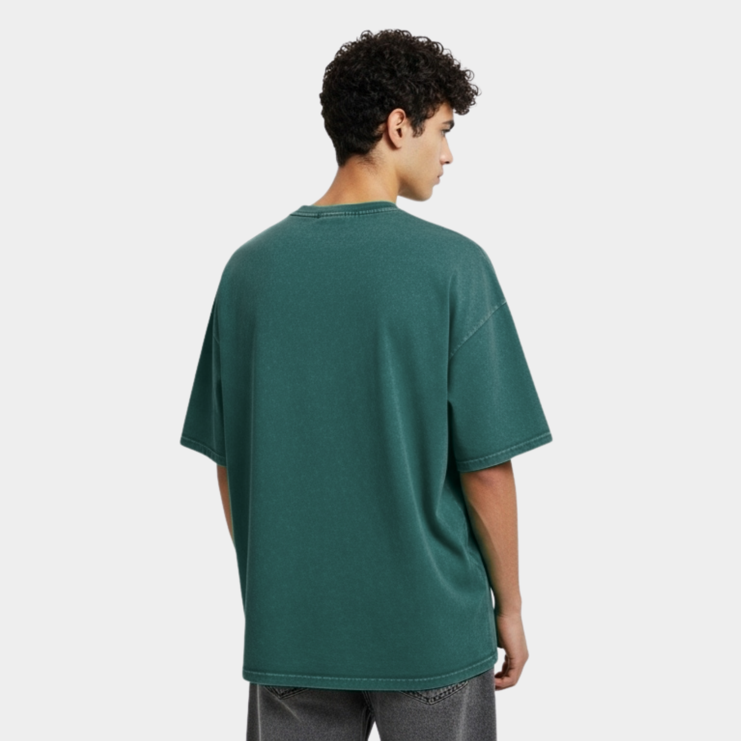 Washed Oversized Unisex T-Shirt - Green