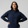 Navy Unisex Quarter Zip Sweatshirt