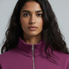 Purple Unisex Quarter Zip Sweatshirt