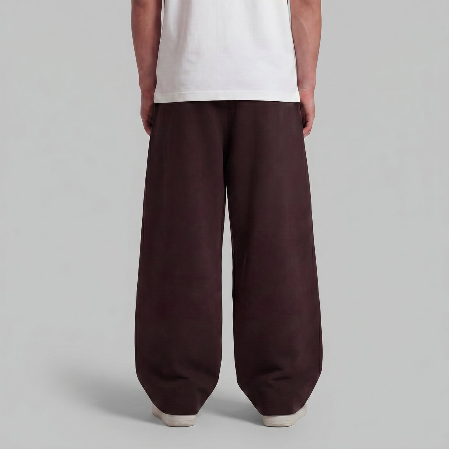 Baggy Unisex Wide Leg Summer Sweatpants - Brown