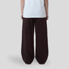 Baggy Unisex Wide Leg Summer Sweatpants - Brown