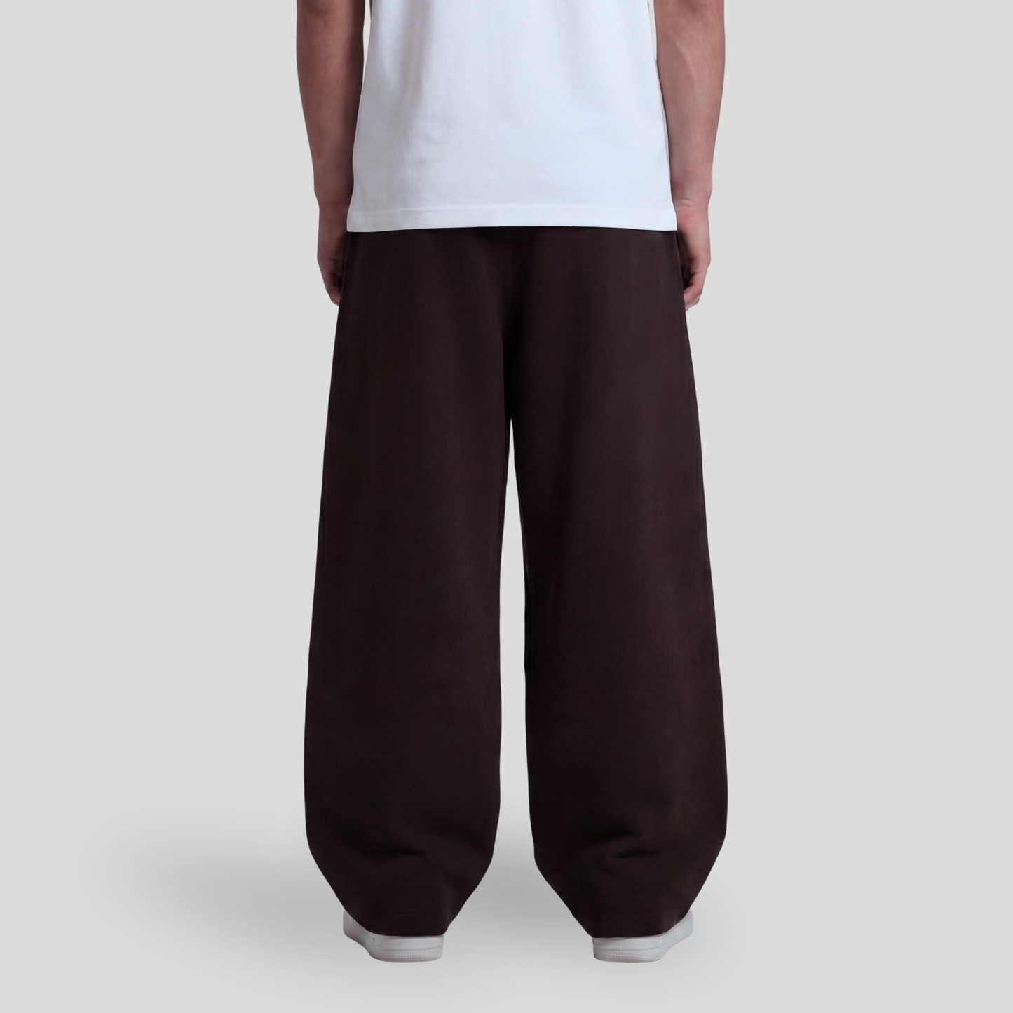 Baggy Unisex Wide Leg Summer Sweatpants - Brown