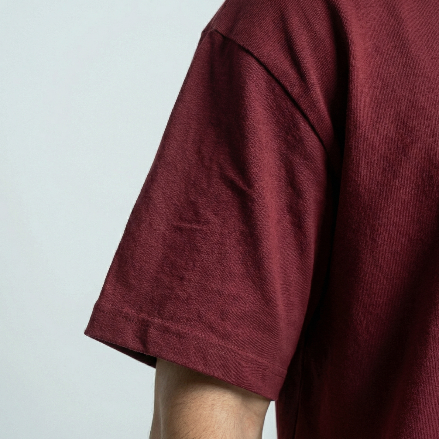 Oversized Boulevard Unisex T-Shirt - Burgundy