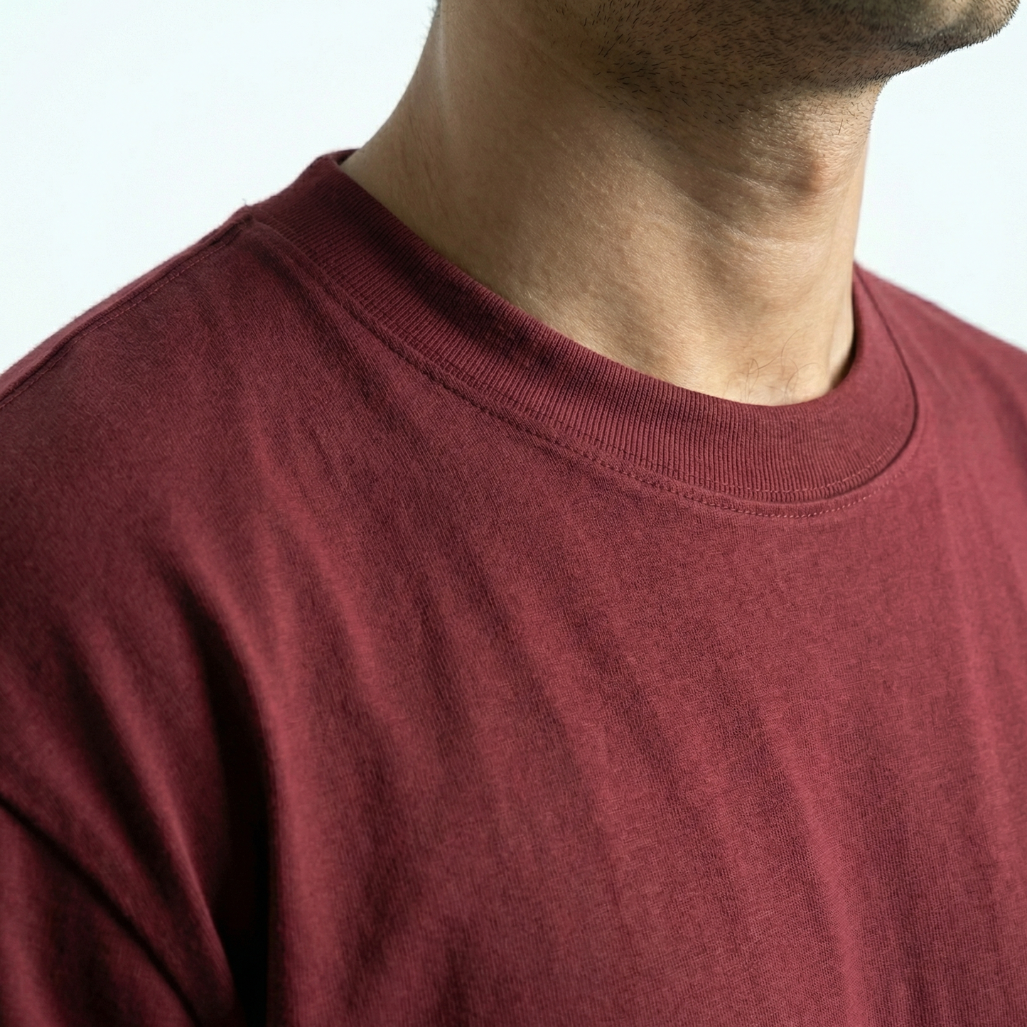 Oversized Boulevard Unisex T-Shirt - Burgundy