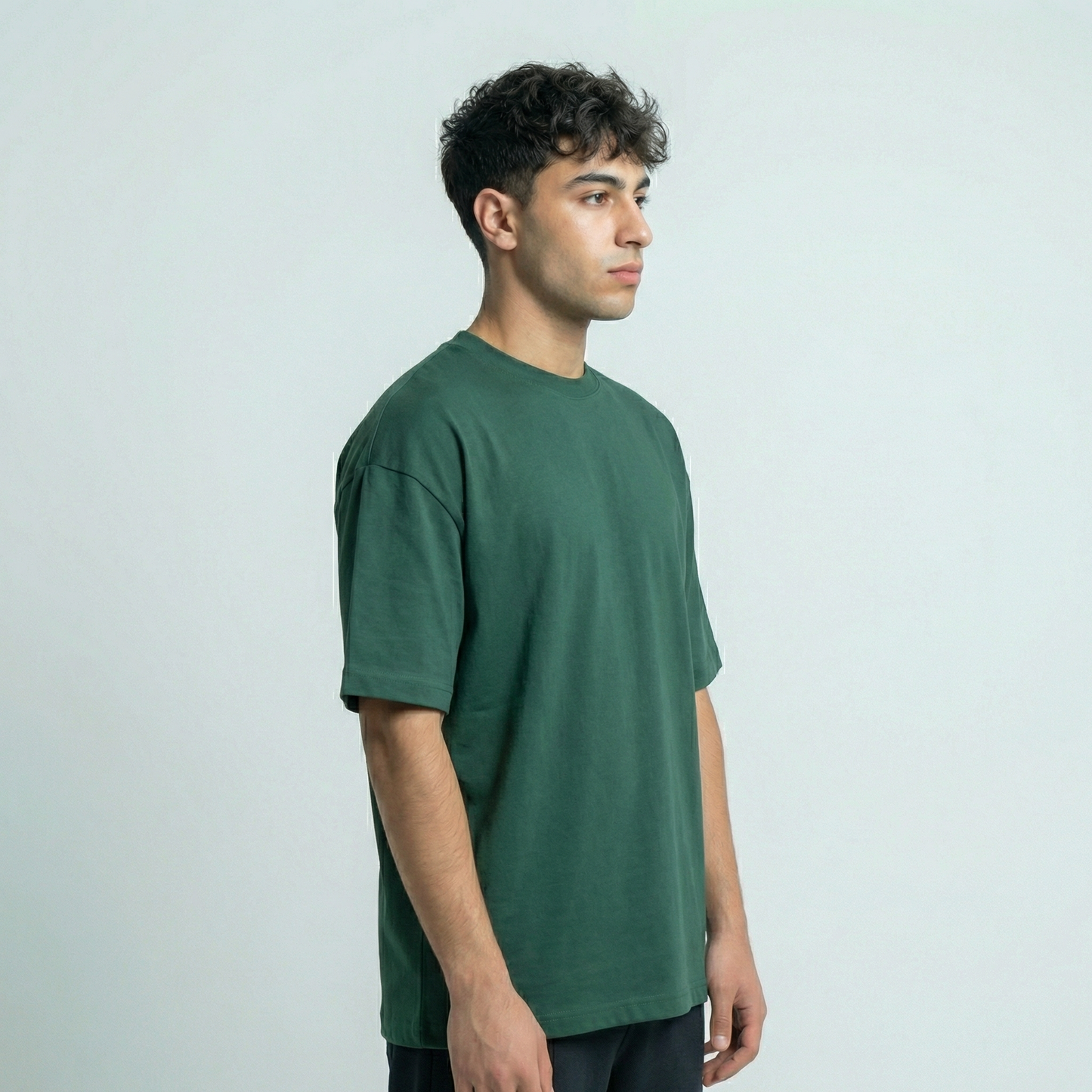 Oversized Heavy Unisex T-Shirt - Dark Green