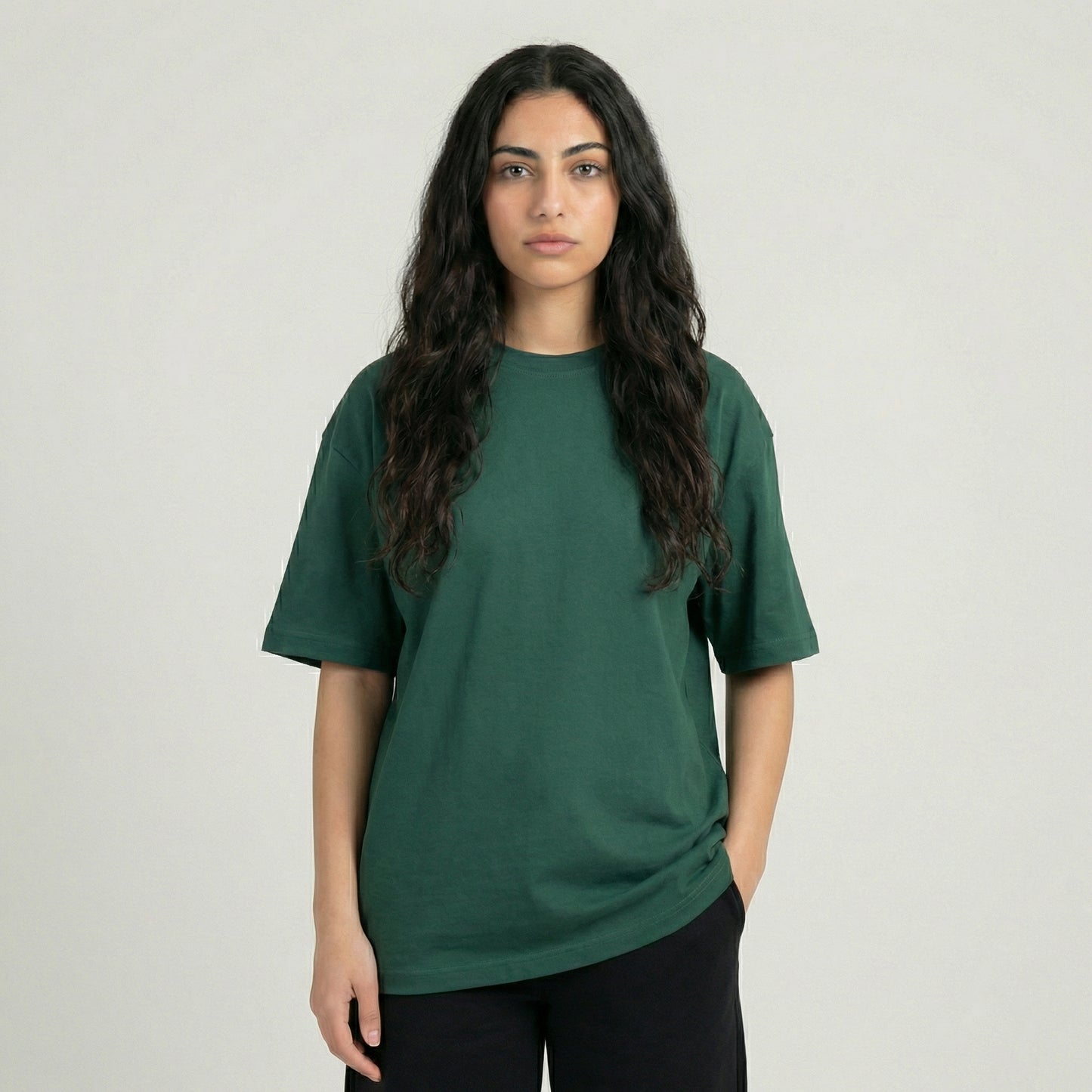 Oversized Heavy Unisex T-Shirt - Dark Green
