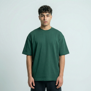 Oversized Heavy Unisex T-Shirt - Dark Green