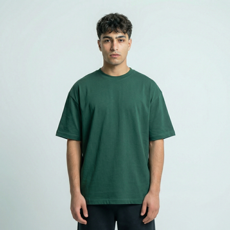 Oversized Boulevard Unisex T-Shirt - Dark Green