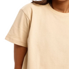 Cropped Oversize T-Shirt (Beige)