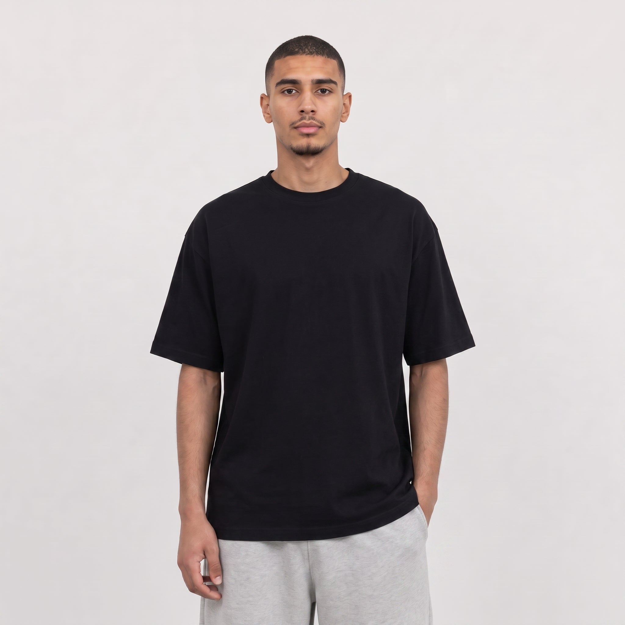 Oversized Heavy Unisex T-Shirt - Black