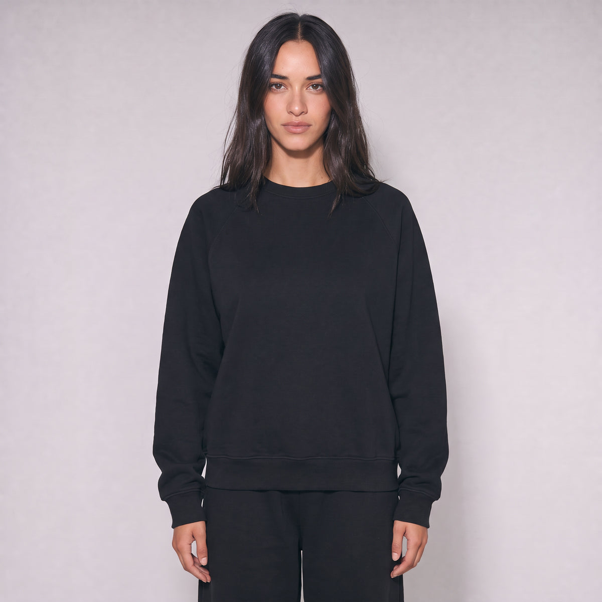 Boxy Unisex Sweatshirt - Black