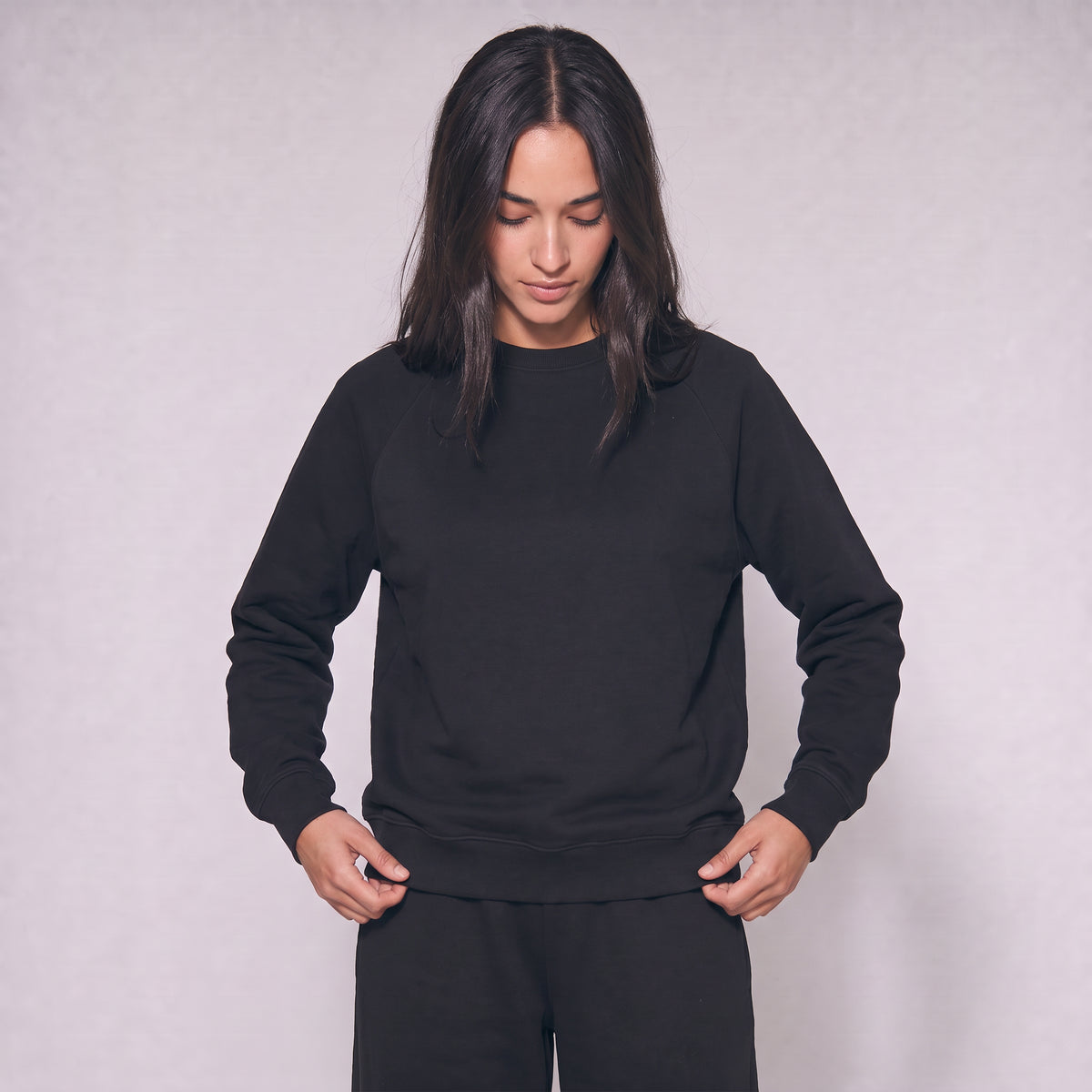 Boxy Unisex Sweatshirt - Black