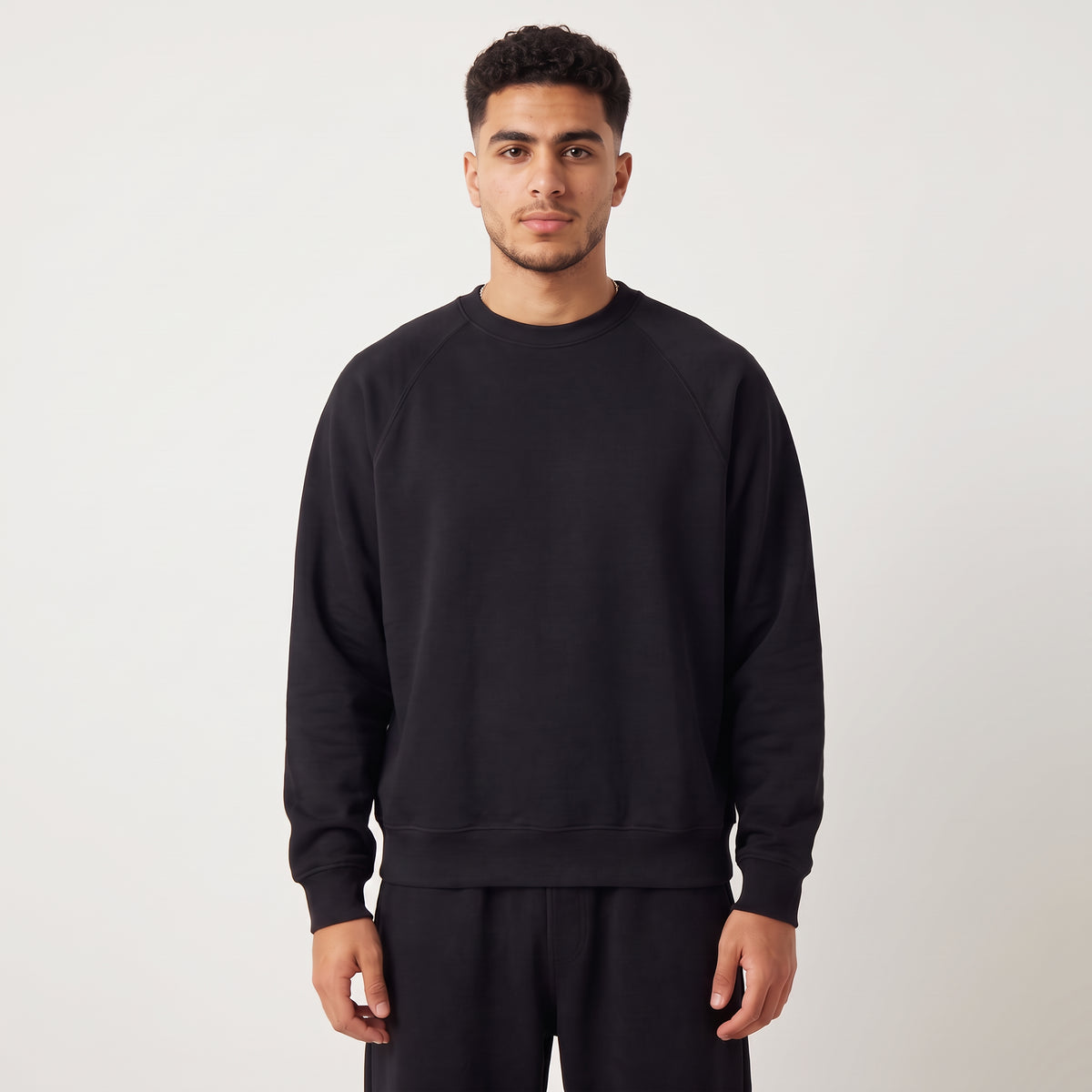 Boxy Unisex Sweatshirt - Black
