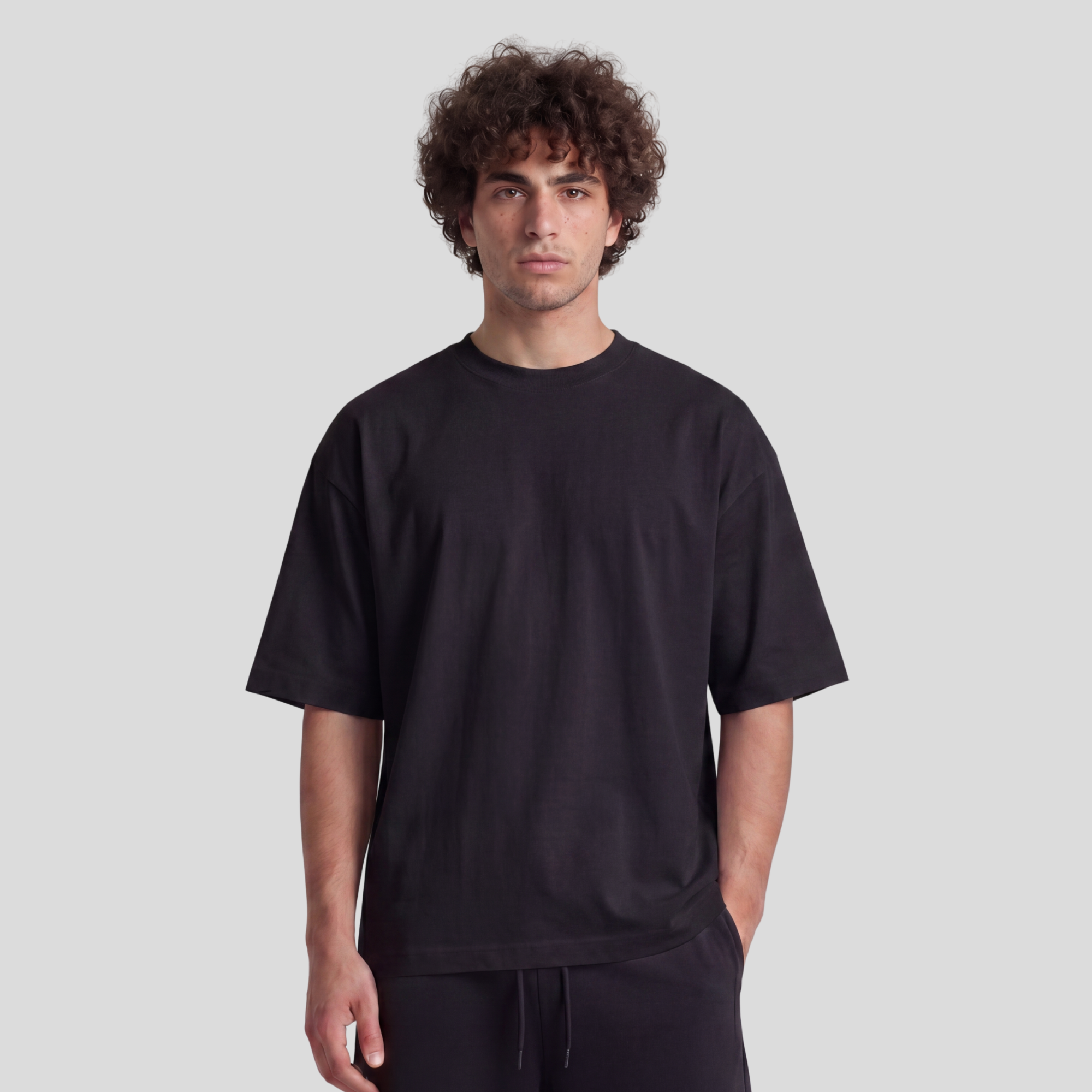Oversized Heavy Unisex T-Shirt - Black