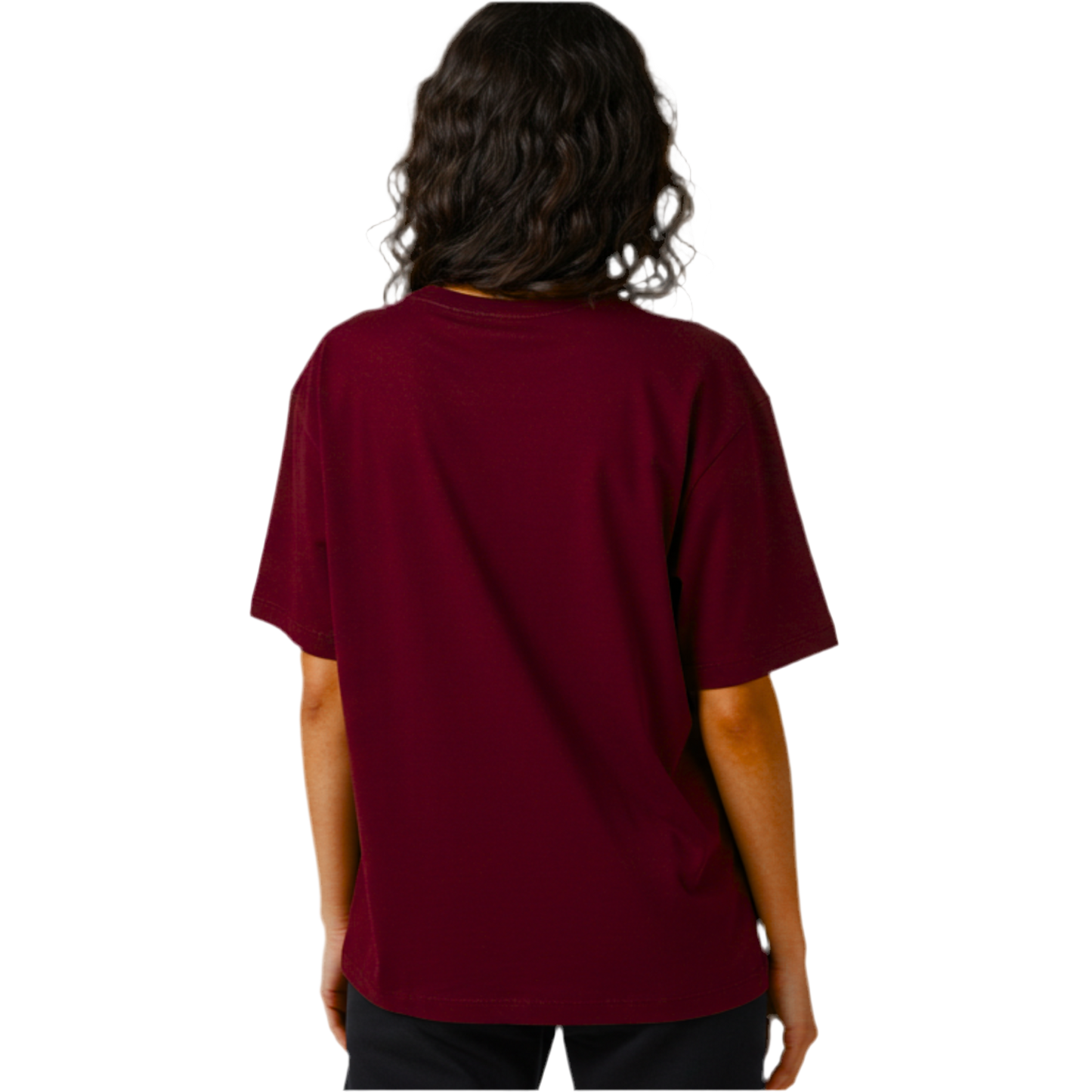 Premium Heavy Oversized Unisex T-Shirt - Burgundy