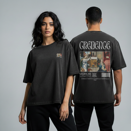 Washed Oversized Unisex T-Shirt - Credence
